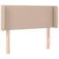 vidaXL LED Kopfteil Cappuccino-Braun 83x16x78/88 cm Kunstleder