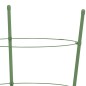 vidaXL Pflanzenstützen mit 3 Ringen 5 Stk. Grün 60 cm Stahl vidaXL Pflanzenstützen mit 3 Ringen 5 Stk. Grün 60 cm Stahl