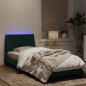 vidaXL Bettgestell mit LED-Leuchten Dunkelgrün 80x200 cm Samt vidaXL Bettgestell mit LED-Leuchten Dunkelgrün 80x200 cm Samt