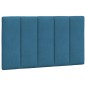 vidaXL Bettgestell mit LED-Leuchten Blau 90x190 cm Samt vidaXL Bettgestell mit LED-Leuchten Blau 90x190 cm Samt