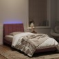 vidaXL Bettgestell mit LED-Leuchten Rosa 90x200 cm Samt vidaXL Bettgestell mit LED-Leuchten Rosa 90x200 cm Samt