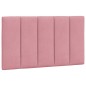 vidaXL Bettgestell mit LED-Leuchten Rosa 90x200 cm Samt vidaXL Bettgestell mit LED-Leuchten Rosa 90x200 cm Samt