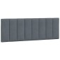 vidaXL Bettgestell mit LED-Leuchten Dunkelgrau 140x190 cm Samt vidaXL Bettgestell mit LED-Leuchten Dunkelgrau 140x190 cm Samt
