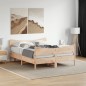 vidaXL Massivholzbett mit Kopfteil 135x190 cm Kiefer vidaXL Massivholzbett mit Kopfteil 135x190 cm Kiefer