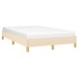vidaXL Bettgestell Creme 120x190 cm Stoff vidaXL Bettgestell Creme 120x190 cm Stoff