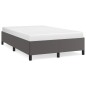 vidaXL Bettgestell Grau 120x190 cm Kunstleder vidaXL Bettgestell Grau 120x190 cm Kunstleder