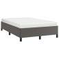 vidaXL Bettgestell Grau 120x190 cm Kunstleder vidaXL Bettgestell Grau 120x190 cm Kunstleder