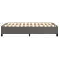 vidaXL Bettgestell Grau 120x190 cm Kunstleder vidaXL Bettgestell Grau 120x190 cm Kunstleder