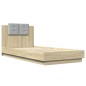 vidaXL Bettgestell mit Kopfteil Sonoma-Eiche 100x200 cm Holzwerkstoff vidaXL Bettgestell mit Kopfteil Sonoma-Eiche 100x200 cm Holzwerkstoff