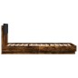vidaXL Bettgestell mit Kopfteil Räuchereiche 100x200 cm Holzwerkstoff vidaXL Bettgestell mit Kopfteil Räuchereiche 100x200 cm Holzwerkstoff