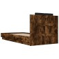 vidaXL Bettgestell mit Kopfteil Räuchereiche 100x200 cm Holzwerkstoff vidaXL Bettgestell mit Kopfteil Räuchereiche 100x200 cm Holzwerkstoff