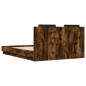 vidaXL Bettgestell mit Kopfteil Räuchereiche 140x200 cm Holzwerkstoff vidaXL Bettgestell mit Kopfteil Räuchereiche 140x200 cm Holzwerkstoff