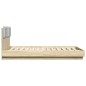 vidaXL Bettgestell mit Kopfteil Sonoma-Eiche 140x200 cm Holzwerkstoff vidaXL Bettgestell mit Kopfteil Sonoma-Eiche 140x200 cm Holzwerkstoff