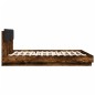 vidaXL Bettgestell mit Kopfteil Räuchereiche 160x200 cm Holzwerkstoff vidaXL Bettgestell mit Kopfteil Räuchereiche 160x200 cm Holzwerkstoff