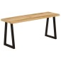 vidaXL Bank Baumkante 105 cm Massivholz Mango vidaXL Bank Baumkante 105 cm Massivholz Mango