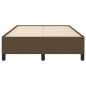 vidaXL Bettgestell Dunkelbraun 120x190 cm Stoff vidaXL Bettgestell Dunkelbraun 120x190 cm Stoff