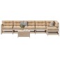 vidaXL 7-tlg. Garten-Lounge-Set mit Kissen Massivholz Kiefer vidaXL 7-tlg. Garten-Lounge-Set mit Kissen Massivholz Kiefer