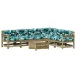 vidaXL 7-tlg. Garten-Lounge-Set mit Kissen Imprägniertes Kiefernholz vidaXL 7-tlg. Garten-Lounge-Set mit Kissen Imprägniertes Kiefernholz
