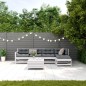 vidaXL 6-tlg. Garten-Lounge-Set mit Kissen Weiß Massivholz Kiefer vidaXL 6-tlg. Garten-Lounge-Set mit Kissen Weiß Massivholz Kiefer