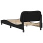 vidaXL Bettgestell mit Kopfteil Schwarz 90x190 cm Kunstleder vidaXL Bettgestell mit Kopfteil Schwarz 90x190 cm Kunstleder