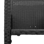 vidaXL Garten-Barhocker 2 Stk. Schwarz Poly Rattan vidaXL Garten-Barhocker 2 Stk. Schwarz Poly Rattan