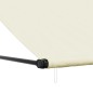 vidaXL Markise Einziehbar Creme 400x150 cm Stoff und Stahl vidaXL Markise Einziehbar Creme 400x150 cm Stoff und Stahl