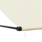 vidaXL Markise Einziehbar Creme 300x150 cm Stoff und Stahl vidaXL Markise Einziehbar Creme 300x150 cm Stoff und Stahl