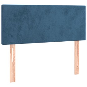 vidaXL Kopfteil Dunkelblau 100x5x78/88 cm Samt