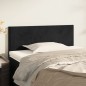 vidaXL Kopfteil Schwarz 100x5x78/88 cm Samt