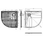 vidaXL Duschtasse SMC Weiß 90x90 cm vidaXL Duschtasse SMC Weiß 90x90 cm