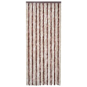 vidaXL Insektenschutz-Vorhang Beige und Hellbraun 120x220 cm Chenille
