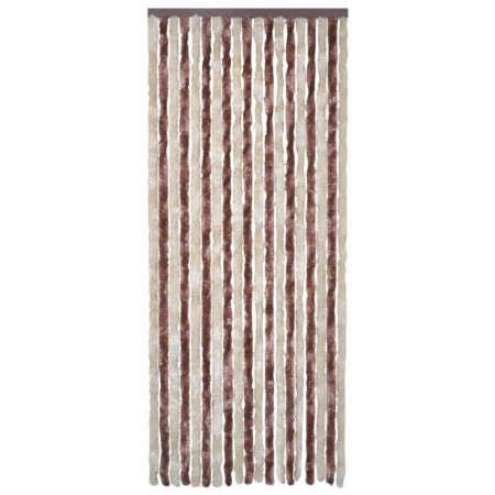vidaXL Insektenschutz-Vorhang Beige und Hellbraun 120x220 cm Chenille