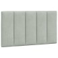 vidaXL Bettgestell mit LED-Leuchten Hellgrau 90x190 cm Samt vidaXL Bettgestell mit LED-Leuchten Hellgrau 90x190 cm Samt