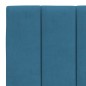 vidaXL Bettgestell mit LED-Leuchten Blau 140x190 cm Samt vidaXL Bettgestell mit LED-Leuchten Blau 140x190 cm Samt
