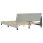 vidaXL Bettgestell mit LED-Leuchten Hellgrau 160x200 cm Samt vidaXL Bettgestell mit LED-Leuchten Hellgrau 160x200 cm Samt