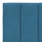 vidaXL Bettgestell mit LED-Leuchten Blau 160x200 cm Samt vidaXL Bettgestell mit LED-Leuchten Blau 160x200 cm Samt