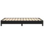 vidaXL Bettgestell Schwarz 120x190 cm Stoff vidaXL Bettgestell Schwarz 120x190 cm Stoff