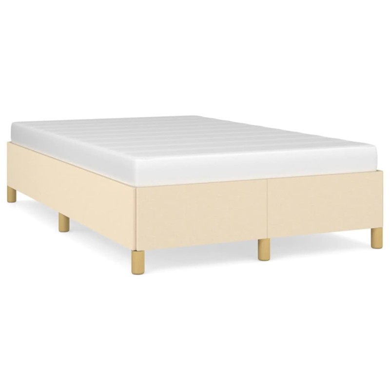 vidaXL Bettgestell Creme 120x190 cm Stoff vidaXL Bettgestell Creme 120x190 cm Stoff