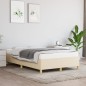 vidaXL Bettgestell Creme 120x190 cm Stoff vidaXL Bettgestell Creme 120x190 cm Stoff