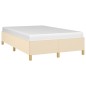 vidaXL Bettgestell Creme 120x190 cm Stoff vidaXL Bettgestell Creme 120x190 cm Stoff