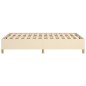 vidaXL Bettgestell Creme 120x190 cm Stoff vidaXL Bettgestell Creme 120x190 cm Stoff