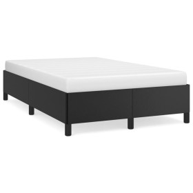 vidaXL Bettgestell Schwarz 120x190 cm Kunstleder