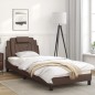 vidaXL Bettgestell mit Kopfteil Braun 90x200 cm Kunstleder vidaXL Bettgestell mit Kopfteil Braun 90x200 cm Kunstleder