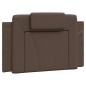 vidaXL Bettgestell mit Kopfteil Braun 90x200 cm Kunstleder vidaXL Bettgestell mit Kopfteil Braun 90x200 cm Kunstleder