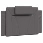 vidaXL Bettgestell mit Kopfteil Grau 90x190 cm Kunstleder vidaXL Bettgestell mit Kopfteil Grau 90x190 cm Kunstleder