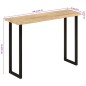 vidaXL Konsolentisch mit Baumkante 105x33x76 cm Massivholz Mango vidaXL Konsolentisch mit Baumkante 105x33x76 cm Massivholz Mango