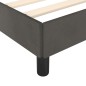 vidaXL Bettgestell mit Kopfteil Dunkelgrau 120x190 cm Samt vidaXL Bettgestell mit Kopfteil Dunkelgrau 120x190 cm Samt