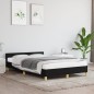 vidaXL Bettgestell mit Kopfteil Schwarz 120x190 cm Stoff vidaXL Bettgestell mit Kopfteil Schwarz 120x190 cm Stoff