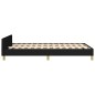 vidaXL Bettgestell mit Kopfteil Schwarz 120x190 cm Stoff vidaXL Bettgestell mit Kopfteil Schwarz 120x190 cm Stoff