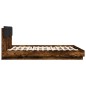 vidaXL Bettgestell mit Kopfteil Räuchereiche 200x200 cm Holzwerkstoff vidaXL Bettgestell mit Kopfteil Räuchereiche 200x200 cm Holzwerkstoff